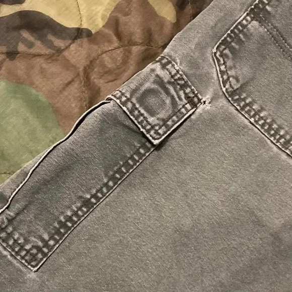 Dickies faded sage‎ carpenter shorts vtg y2k Mexico size 36/13 - Picture 3 of 8